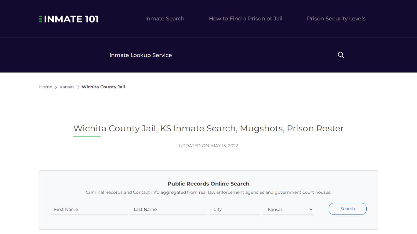 Wichita County Jail, KS Inmate Search, Mugshots, Prison ...